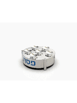 צלחת סדר פסח גדולה במיוחד עם רגליים, סדר אלומיניום Pl